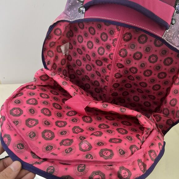 Nicole Lee USA Unicorn Rolling Large Backpack W Computer Compartment NWT - Picture 8 of 14